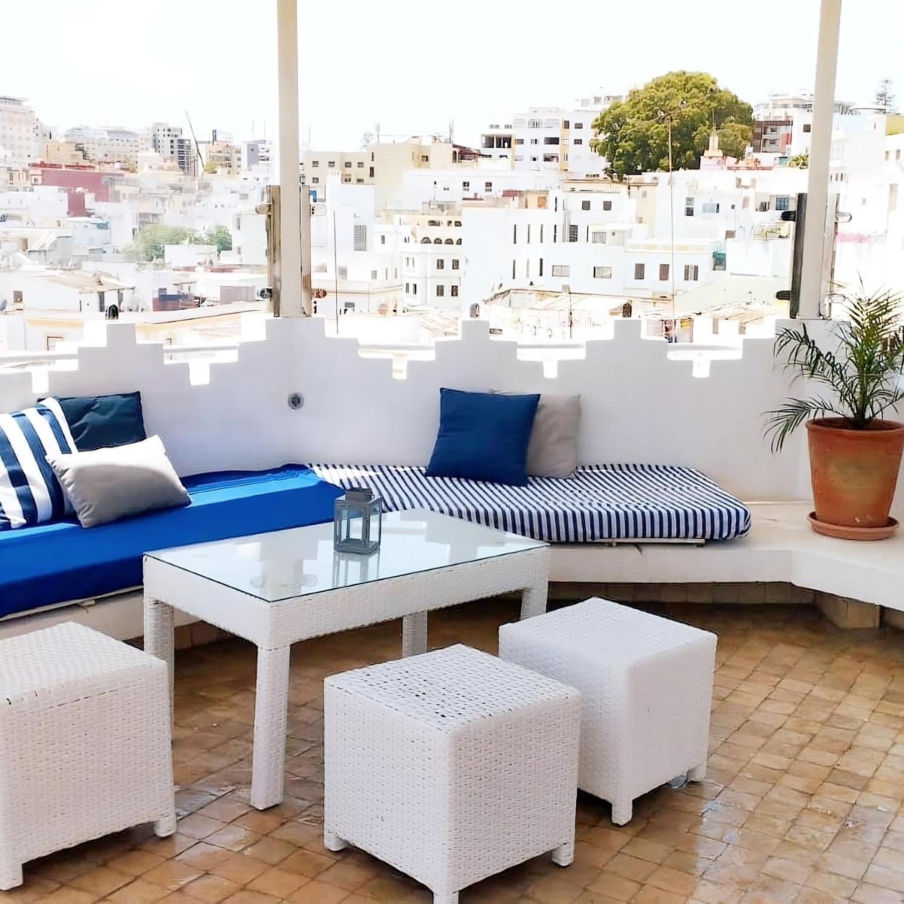 Maison Medina, Terrasse Panoramique, Vue Mer Tanger Luaran gambar
